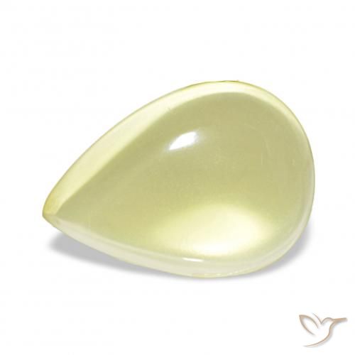 8.66ct أصفر أناناسى فاتح كوارتز, شكل الكمثرى, شفاف