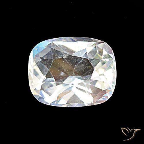 1.69ct أبيض متعدد الألوان قوس قزح حجر القمر, وسادة, VVS