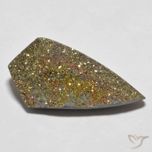 11.70ct طبيعي متعدد الألوان قوس قزح بيريت, فانسى, غير شفاف