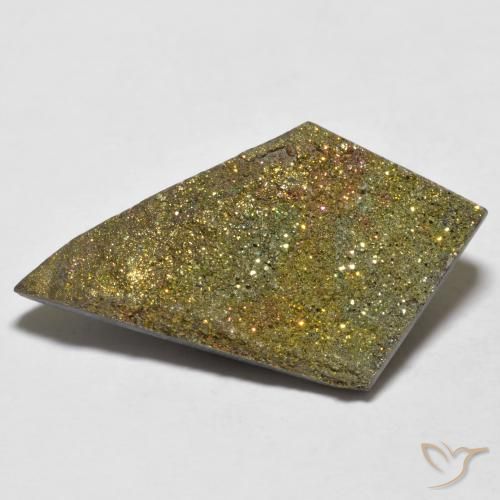 12.17ct طبيعي متعدد الألوان قوس قزح بيريت, فانسى, غير شفاف