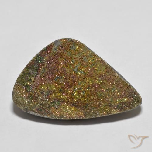 24.00ct طبيعي متعدد الألوان قوس قزح بيريت, فانسى, غير شفاف