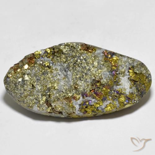 56.79ct طبيعي متعدد الألوان قوس قزح بيريت, فانسى, غير شفاف