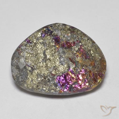 17.60ct طبيعي متعدد الألوان قوس قزح بيريت, فانسى, غير شفاف