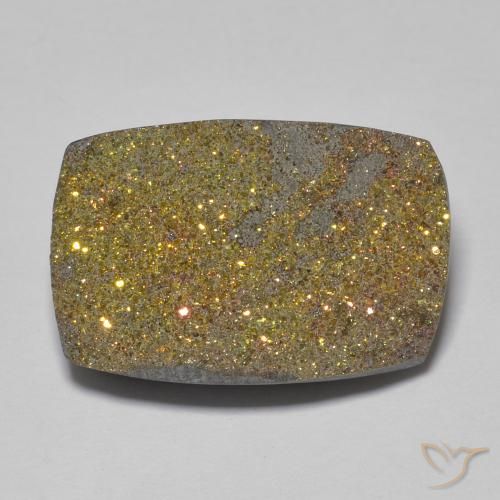 12.24ct طبيعي متعدد الألوان قوس قزح بيريت, باجيت, غير شفاف