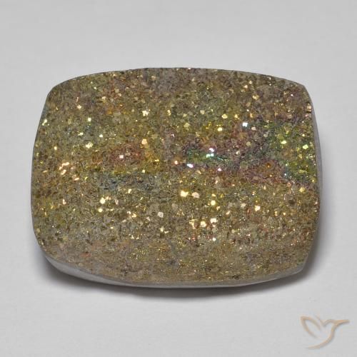 19.99ct طبيعي متعدد الألوان قوس قزح بيريت, باجيت, غير شفاف