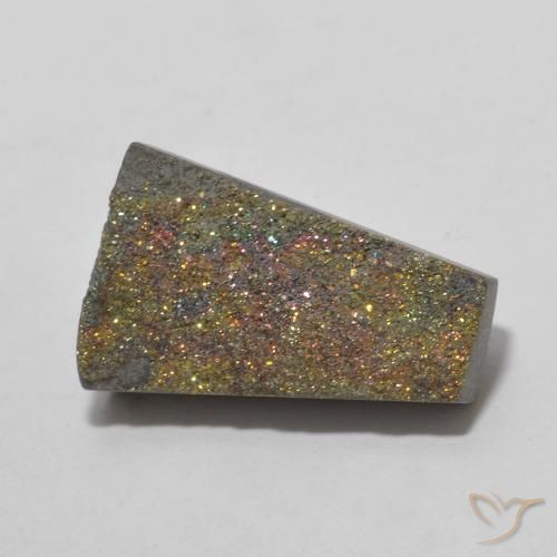 7.15ct طبيعي متعدد الألوان قوس قزح بيريت, فانسى, غير شفاف