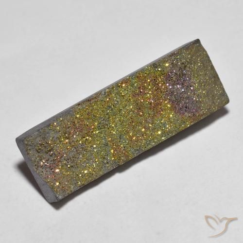 10.42ct طبيعي متعدد الألوان قوس قزح بيريت, باجيت, غير شفاف