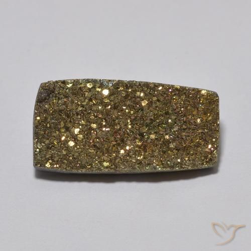 5.47ct طبيعي متعدد الألوان قوس قزح بيريت, باجيت, غير شفاف