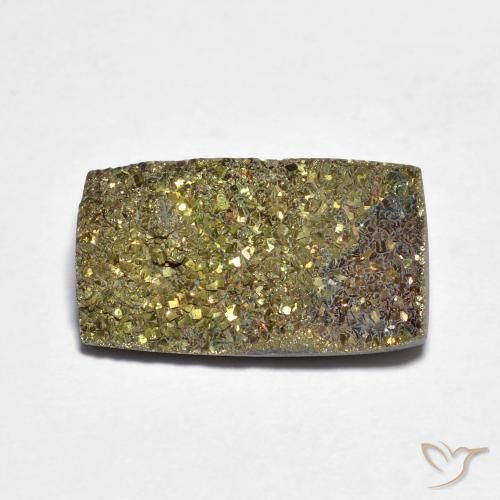 5.03ct طبيعي متعدد الألوان قوس قزح بيريت, باجيت, غير شفاف