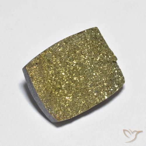 12.20ct طبيعي متعدد الألوان قوس قزح بيريت, باجيت, غير شفاف
