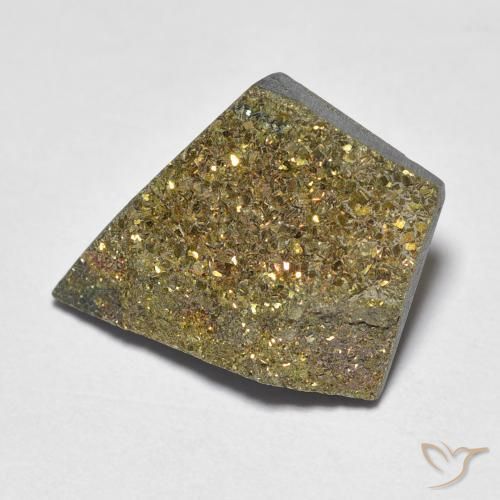 5.46ct طبيعي متعدد الألوان قوس قزح بيريت, فانسى, غير شفاف