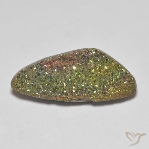 5.63ct طبيعي متعدد الألوان قوس قزح بيريت, فانسى, غير شفاف