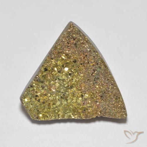 10.04ct طبيعي متعدد الألوان قوس قزح بيريت, فانسى, غير شفاف