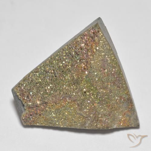 19.72ct طبيعي متعدد الألوان قوس قزح بيريت, فانسى, غير شفاف