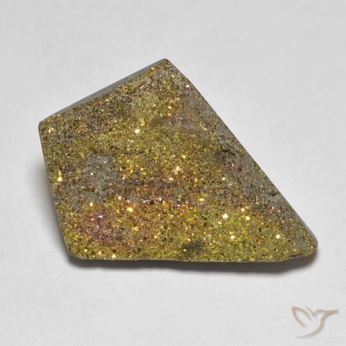 7.50ct طبيعي متعدد الألوان قوس قزح بيريت, فانسى, غير شفاف