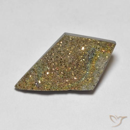 5.13ct طبيعي متعدد الألوان قوس قزح بيريت, فانسى, غير شفاف