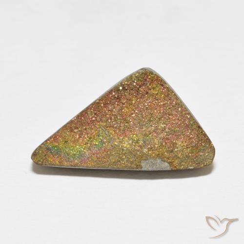 10.28ct طبيعي متعدد الألوان قوس قزح بيريت, فانسى, غير شفاف