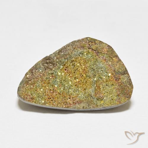15.46ct طبيعي متعدد الألوان قوس قزح بيريت, فانسى, غير شفاف