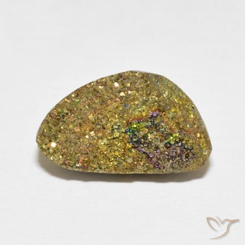 8.38ct طبيعي متعدد الألوان قوس قزح بيريت, فانسى, غير شفاف