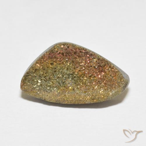 6.55ct طبيعي متعدد الألوان قوس قزح بيريت, فانسى, غير شفاف