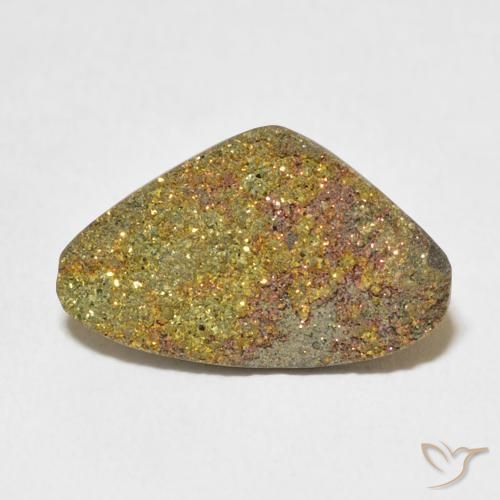 5.34ct طبيعي متعدد الألوان قوس قزح بيريت, فانسى, غير شفاف