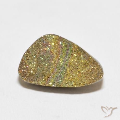 5.60ct طبيعي متعدد الألوان قوس قزح بيريت, فانسى, غير شفاف