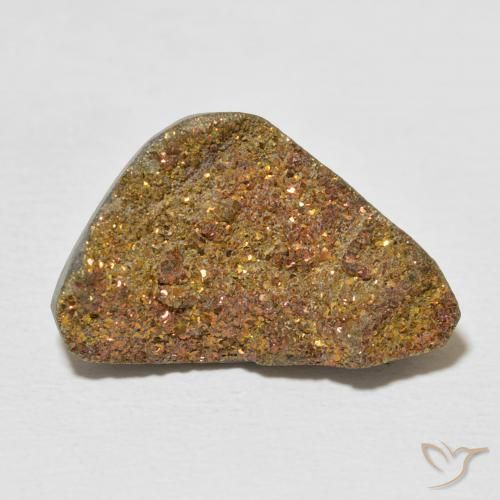11.55ct طبيعي متعدد الألوان قوس قزح بيريت, فانسى, غير شفاف