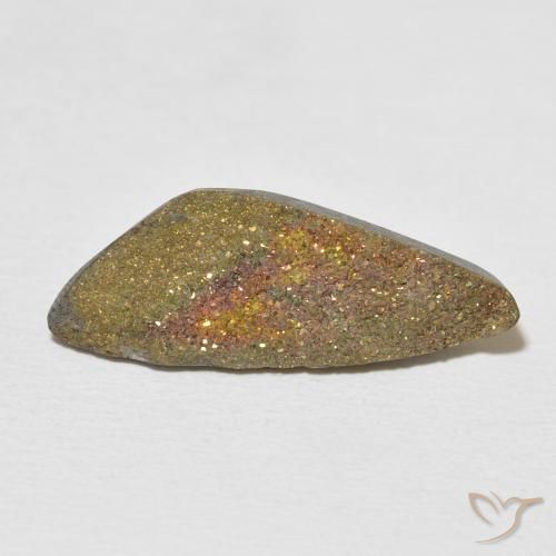 7.56ct طبيعي متعدد الألوان قوس قزح بيريت, فانسى, غير شفاف