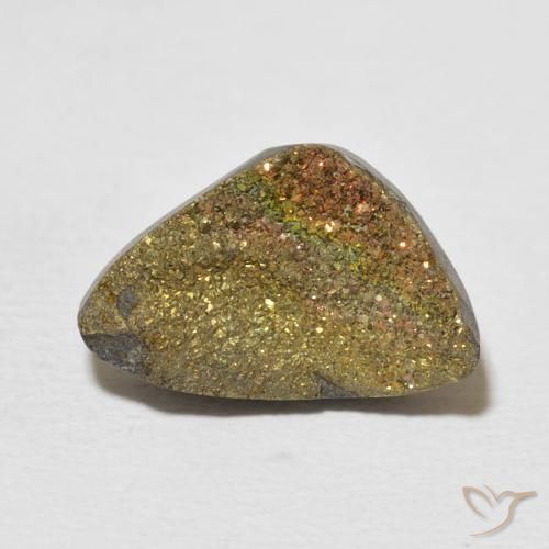 6.24ct طبيعي متعدد الألوان قوس قزح بيريت, فانسى, غير شفاف