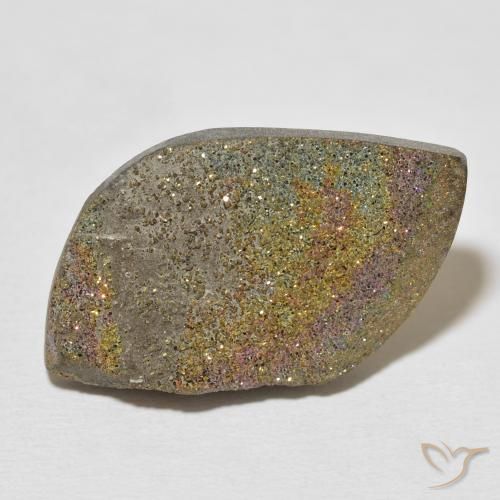 23.02ct طبيعي متعدد الألوان قوس قزح بيريت, فانسى, غير شفاف