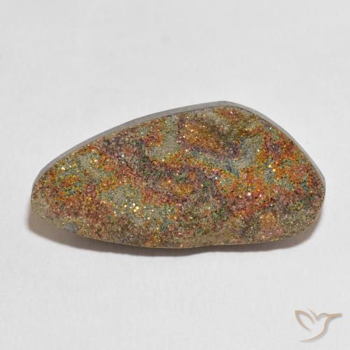 21.38ct طبيعي متعدد الألوان قوس قزح بيريت, فانسى, غير شفاف