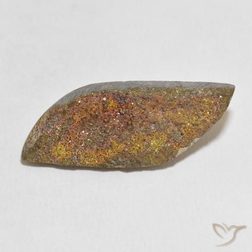 13.53ct طبيعي متعدد الألوان قوس قزح بيريت, فانسى, غير شفاف