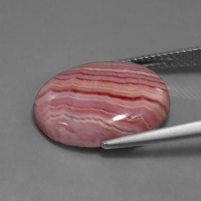 رودوكروسيت متعدد الألوان طبيعي، قصة بيضاوى، 11.10 قيراط، غير شفاف