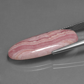 رودوكروسيت وردى زهرى متعدد طبيعي، قصة بيضاوى، 13.35 قيراط، غير شفاف