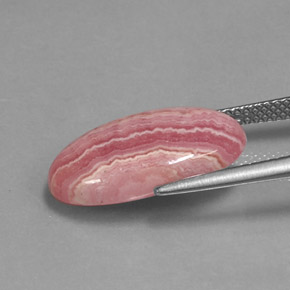 رودوكروسيت متعدد الألوان طبيعي، قصة بيضاوى، 9.49 قيراط، غير شفاف