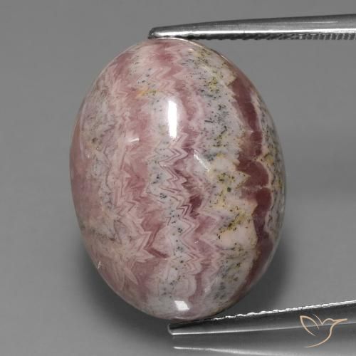 24.78ct طبيعي متعدد الألوان رودوكروزيت, بيضوي, غير شفاف