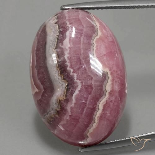 46.95ct طبيعي متعدد الألوان رودوكروزيت, بيضوي, غير شفاف
