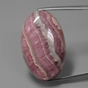 رودوكروسيت متعدد الألوان طبيعي، قصة بيضاوى، 59.72 قيراط، غير شفاف