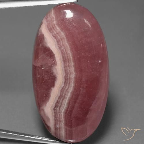 46.91ct طبيعي متعدد الألوان رودوكروزيت, بيضوي, غير شفاف