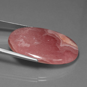 رودوكروسيت متعدد الألوان طبيعي، قصة بيضاوى، 58.11 قيراط، غير شفاف