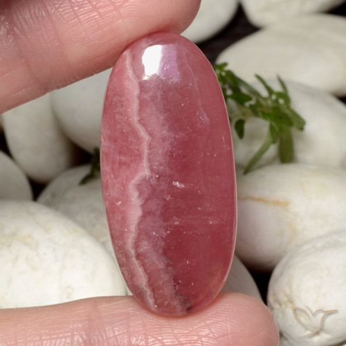 39.68ct طبيعي متعدد الألوان رودوكروزيت, بيضوي, نصف شفاف