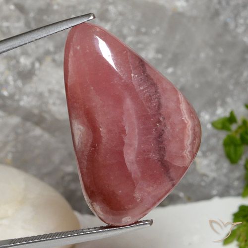 29.00ct طبيعي متعدد الألوان رودوكروزيت, مثلثى, نصف شفاف