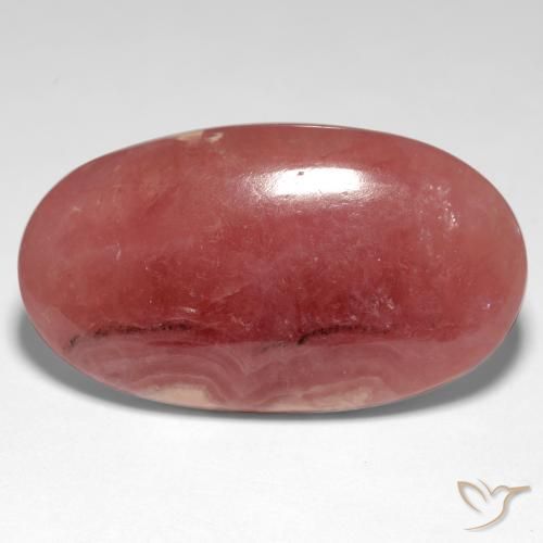 29.28ct طبيعي متعدد الألوان رودوكروسيت, بيضوي, نصف شفاف