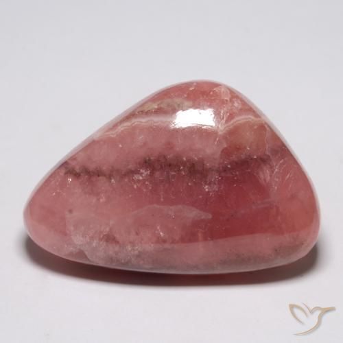 33.56ct طبيعي متعدد الألوان رودوكروسيت, فانسى, نصف شفاف