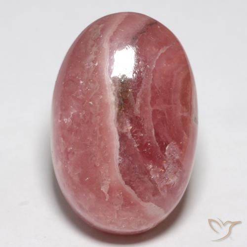 48.14ct طبيعي متعدد الألوان رودوكروزيت, بيضوي, نصف شفاف