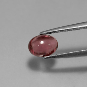 جارنيت رودوليت أحمر طبيعي، شفاف، 1.11 قيراط، شفاف / نصف شفاف