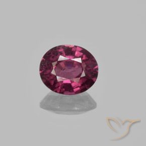 1.29ct طبيعي أرجواني محمر عقيق رودوليت, بيضوي, قليلا جدا