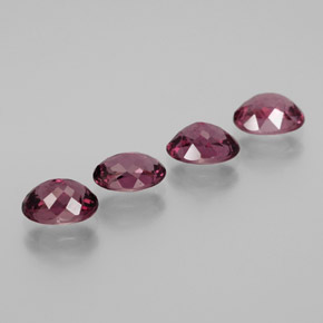 أحجار عقيق رودوليت التوت عليق أحمر طبيعية، قصة بيضاوى، قليلا جدا، وزنها  قيراط