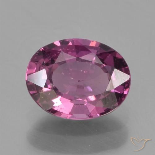 1.18ct طبيعي التوت عليق أحمر عقيق رودوليت, بيضوي, قليلا جدا