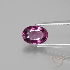 1.50ct طبيعي أرجوانى غامق عقيق رودوليت, بيضوي, قليلا جدا